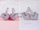 Elegant hart met strass steentjes J1303 1