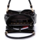 Elegant Ladies' Handbag with Pattern - Black 6