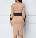Elegant langærmet kjole 1