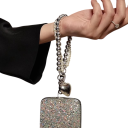 Elegant Pearl Phone Chain with Heart Double Strap for Mobile Wrist Strap Keychain Handbag 4