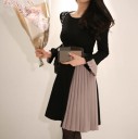 Elegant plisseret kjole 1