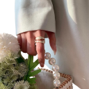 Elegant ring för kvinnor Justerbar storlek Öppen geometriskt oregelbunden design Zinklegering Modern minimalistisk smycke 4