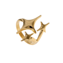 Elegant ring for women Open adjustable size Metal alloy Ring in the shape of 3 stars Stylish fashion jewelry for women and girls 1