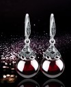 Elegant Silver Ladies' Earrings 1