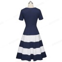 Elegant stribet kjole 3