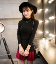 Elegant strikket rullekrave J3494 5