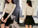 Elegant strikket rullekrave J3494 2