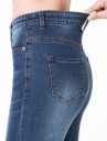 Elegant Women's Jeans - Dark Blue J3338 3