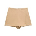 Elegante asymmetrische shorts voor dames met rokeffect Stijlvolle korte rok voor dagelijks gebruik en vrijetijdskleding Asymmetrische 5
