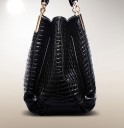 Elegante borsa da donna con motivo - Nera 2