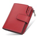 Elegante cartera con 15 ranuras para tarjetas, un bolsillo para monedas con cremallera y un compartimento para billetes, dimensiones 10 x 12,5 x 2 cm. 5