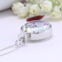 Elegante collar de mujer con flores. 5