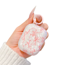 Elegante Custodia per AirPods 3 con Motivo Fiocchi Glitterati in Cristallo Morbido e Trasparente, Protettiva, Antipolvere e Resistente 3