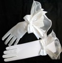 Elegante damehandsker med flæser 2