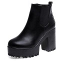 Elegante Damen-Stiefeletten mit Absatz J1293 7