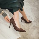 Elegante damepumps med mønster 7