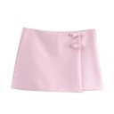 Elegante dames minirok met strik Strakke korte rok met decoratie Elegante korte rok voor in de stad Werk- en avondoutfit 5