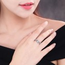 Elegante damesring met steen 5