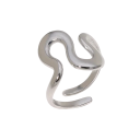 Elegante damesring Verstelbare maat Open ring Metaallegering Ring in de vorm van een slang Abstracte modejuweel voor dagelijks gebruik 2