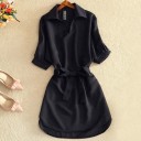 Elegante effen blouse 2