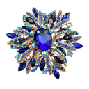 Elegante mode broche 6,7 x 6,5 cm Stervorm Diverse kleurvarianten Opvallend ontwerp Zinklegering 9