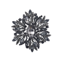 Elegante modische Brosche 6,7 x 6,5 cm Sternform Verschiedene Farbvarianten Auffälliges Design Zinklegierung 5