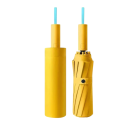 Elegante ombrello nero con design resistente al vento Ombrello impermeabile con protezione UV UPF50+ 72 stecche in fibra di vetro Protezione 5