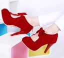 Elegante pumps i ruskind med sløjfe 5