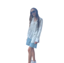Elegante satinierte Damenbluse mit Kragen Lockerer Schnitt mit Knöpfen Einfarbige Bluse aus Polyester Stilvolles Oberteil 19