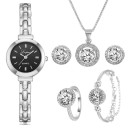 Elegante set di orologio e gioielli per donne Z367 1