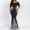 Elegante vestido largo negro 2