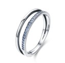 Elegante zilveren damesring 1