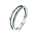 Elegante zilveren damesring 2