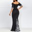 Elegantes langes schwarzes Kleid 4