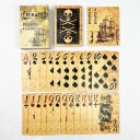 Elegantes naipes piratas con motivos de barcos y corsarios antiguos para póquer, canasta, rummy y otros juegos de cartas. 5