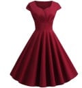 Elegantné dámske retro šaty 2
