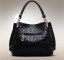 Elegantní dámská kabelka se vzorem - Černá 3