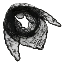 Elegantný čipkovaný šál 130 x 45 cm Trojuholníkový šál na hlavu a krk Kvetinová vlasová čelenka Ľahký kompaktný doplnok Štyri ročné obdobia 4