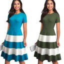 Elegantti raidallinen mekko 1
