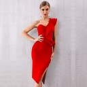 Elegantti yksiolkainen mekko 1