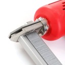 Elektrická hřebíkovačka a sešívačka 2600W 15–30 mm 100 ks červená nástroj pro nábytek dřevěné rámy tesařství a stavebnictví 3