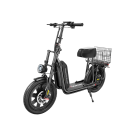 Elektrická koloběžka F7, 1000W, dojezd 72 km, rychlost 45 km/h, baterie 48V 10.4Ah, 16" pneumatiky, sedlo, košík, nosnost 150 kg, černá 3