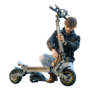 Elektrická koloběžka iE-S1, motor 800W, baterie 48V 15Ah, 10palcová terénní kola, dojezd 30–40 km, nosnost 120 kg, skládací, šedá 13