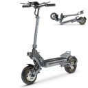 Elektrická koloběžka iE-S1, motor 800W, baterie 48V 15Ah, 10palcová terénní kola, dojezd 30–40 km, nosnost 120 kg, skládací, šedá 1