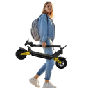 Elektrická koloběžka S10, 1400W, dojezd 70 km, rychlost 55 km/h, baterie 48V 20Ah, 10" kola, kotoučové brzdy, odpružení, IPX4, černo-žlutá 7
