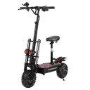 Elektrická koloběžka S3-11, dvojitý motor 6000W, baterie 60V 38Ah, 11palcová terénní kola, dojezd 100–120 km, nosnost 200 kg, hliník, černá 1