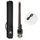 Elektrická kytara Batking bezhlavá cestovní 6 strun délka 73,8 cm javorové tělo Rosewood hmatník Double Locking tremolo s obalem pro cesty 4
