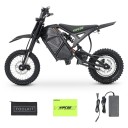 Elektrická motorka pro děti a dospívající, motor 3500 W, baterie 48V 23Ah, dojezd 72 km, hydraulické brzdy, terénní pneumatiky, černá 2