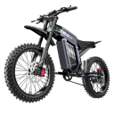 Elektrická motorka s pedály 25 km/h Baterie 60 V 35 Ah 2100 Wh Dojezd 65 km Terénní kola 19 palců Hliníkový rám Černé elektrokolo do terénu 3