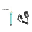 Elektrická řezačka polystyrenu s horkým drátem 5 cm s napájecím adaptérem 110–240V kovový drát zelená rukojeť řezání pěny 3